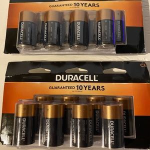 Duracell Coppertop C Batteries, 8 Count Pack x 2 packs
